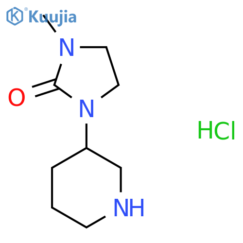 (R)-1-Methyl-3-(piperidin-3-yl)imidazolidin-2-one hydrochloride(1:x) structure