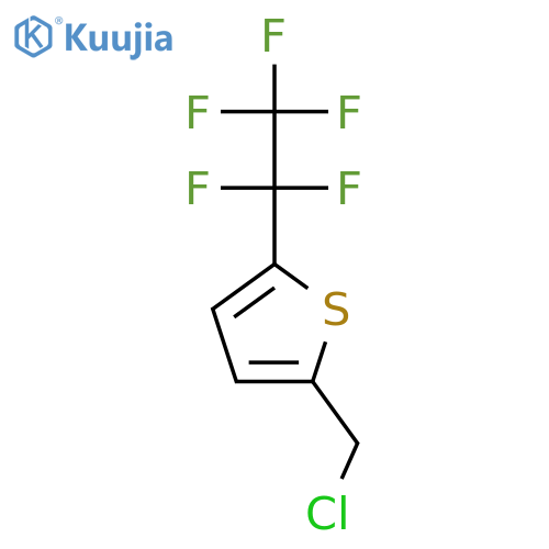 2-(Chloromethyl)-5-(1,1,2,2,2-pentafluoroethyl)thiophene structure