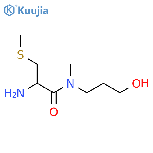 2-amino-N-(3-hydroxypropyl)-N-methyl-3-(methylsulfanyl)propanamide structure