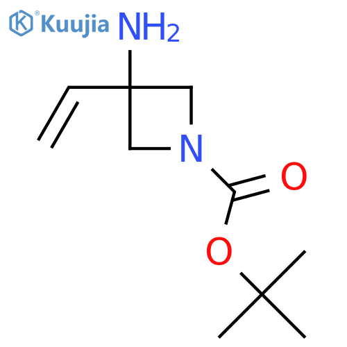 Tert-butyl 3-amino-3-ethenylazetidine-1-carboxylate structure