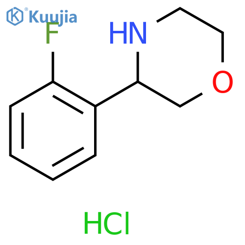 3-(2-fluorophenyl)morpholine hydrochloride structure