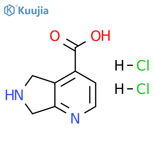 5H,6H,7H-pyrrolo3,4-bpyridine-4-carboxylic acid dihydrochloride structure