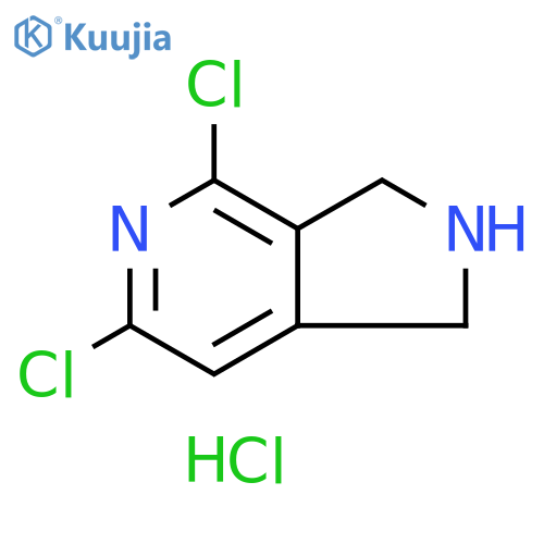 4,6-dichloro-1H,2H,3H-pyrrolo3,4-cpyridine hydrochloride structure