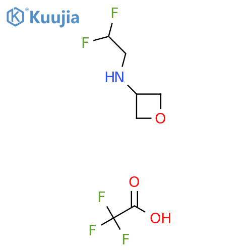 N-(2,2-difluoroethyl)oxetan-3-amine, trifluoroacetic acid structure