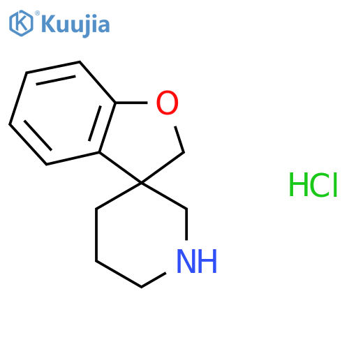 Spiro[2H-1-benzofuran-3,3'-piperidine];hydrochloride structure
