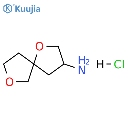 1,7-dioxaspiro4.4nonan-3-amine hydrochloride, Mixture of diastereomers structure