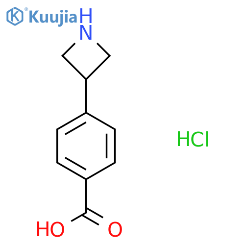 4-(Azetidin-3-yl)benzoic acid;hydrochloride structure