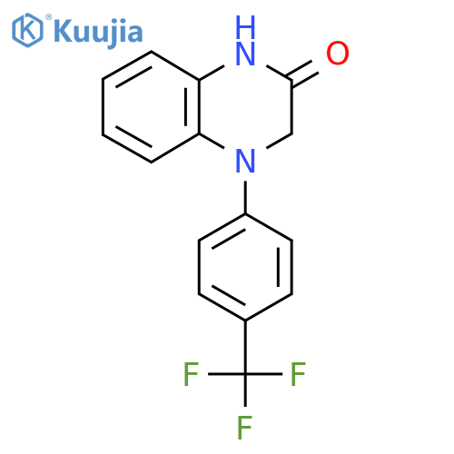 4-4-(trifluoromethyl)phenyl-1,2,3,4-tetrahydroquinoxalin-2-one structure