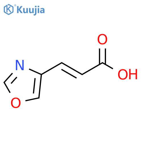 (2E)-3-(1,3-oxazol-4-yl)prop-2-enoic acid structure