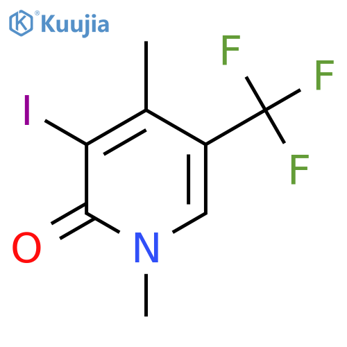 3-Iodo-1,4-dimethyl-5-(trifluoromethyl)pyridin-2-one structure