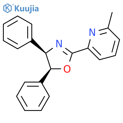 (4R,5S)-2-(6-Methylpyridin-2-yl)-4,5-diphenyl-4,5-dihydrooxazole structure