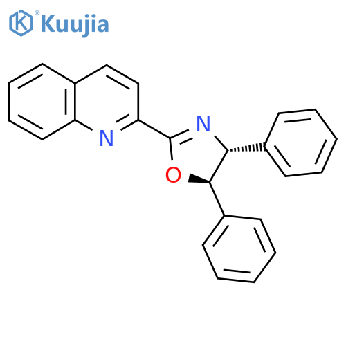 (4R,5R)-4,5-Diphenyl-2-(quinolin-2-yl)-4,5-dihydrooxazole structure