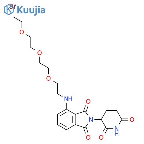 Pomalidomide-PEG3-Bromide structure