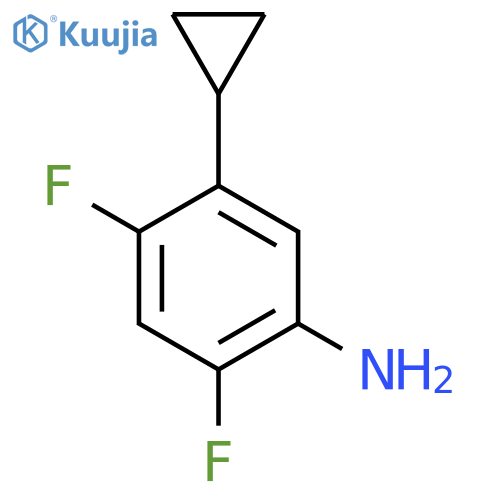 5-Cyclopropyl-2,4-difluoroaniline structure