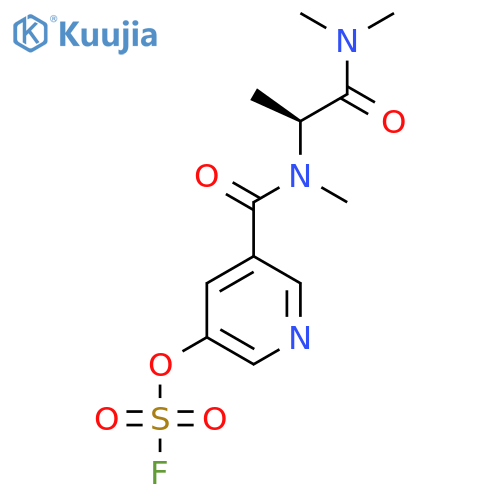 3-[[(2S)-1-(Dimethylamino)-1-oxopropan-2-yl]-methylcarbamoyl]-5-fluorosulfonyloxypyridine structure