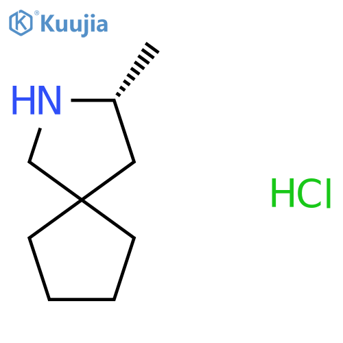 (3R)-3-Methyl-2-azaspiro[4.4]nonane;hydrochloride structure