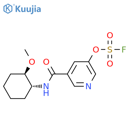 3-Fluorosulfonyloxy-5-[[(1R,2R)-2-methoxycyclohexyl]carbamoyl]pyridine structure