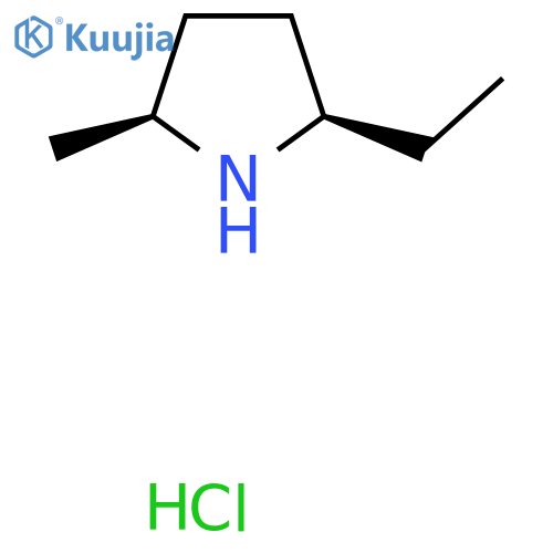 rac-(2R,5S)-2-ethyl-5-methylpyrrolidine hydrochloride structure