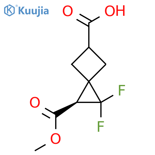 rac-(2R,3s,5S)-1,1-difluoro-2-(methoxycarbonyl)spiro2.3hexane-5-carboxylic acid structure