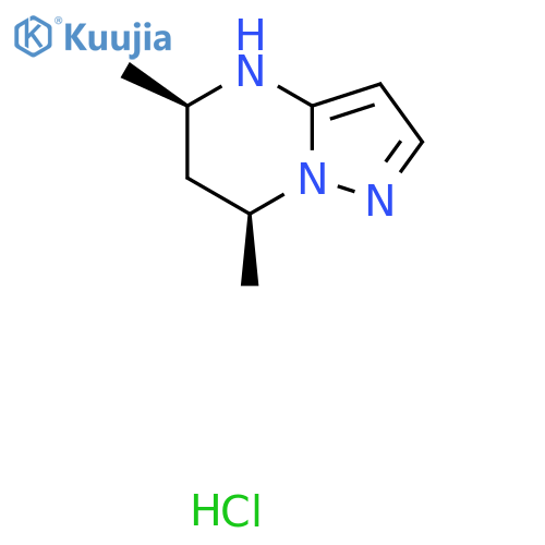 rac-(5R,7S)-5,7-dimethyl-4H,5H,6H,7H-pyrazolo1,5-apyrimidine hydrochloride, cis structure