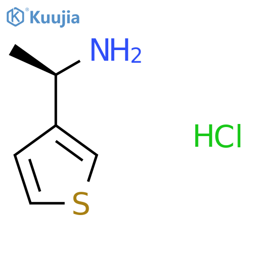 (1R)-1-(thiophen-3-yl)ethan-1-amine hydrochloride structure