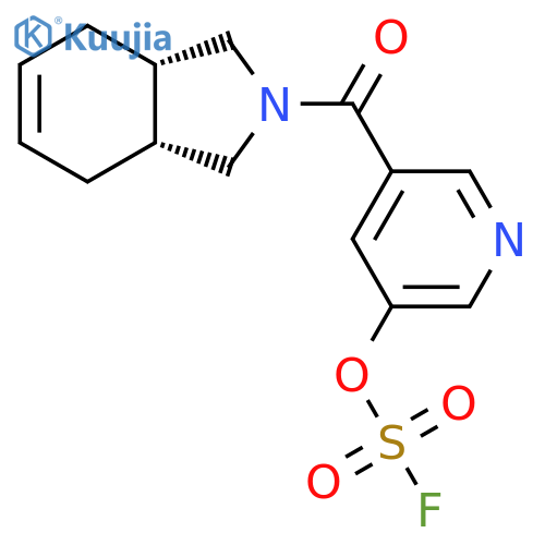 5-[(3aR,7aS)-2,3,3a,4,7,7a-hexahydro-1H-isoindole-2-carbonyl]pyridin-3-yl sulfurofluoridate structure