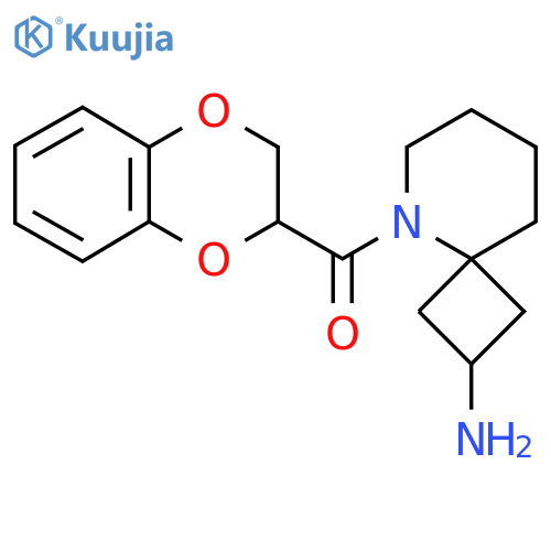 (2r,4s)-5-(2,3-dihydro-1,4-benzodioxine-2-carbonyl)-5-azaspiro3.5nonan-2-amine structure