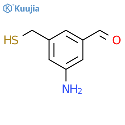 3-Amino-5-(sulfanylmethyl)benzaldehyde structure