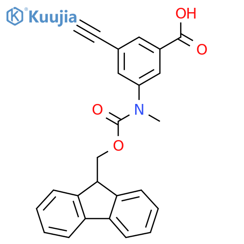 3-ethynyl-5-({[(9H-fluoren-9-yl)methoxy]carbonyl}(methyl)amino)benzoic acid structure