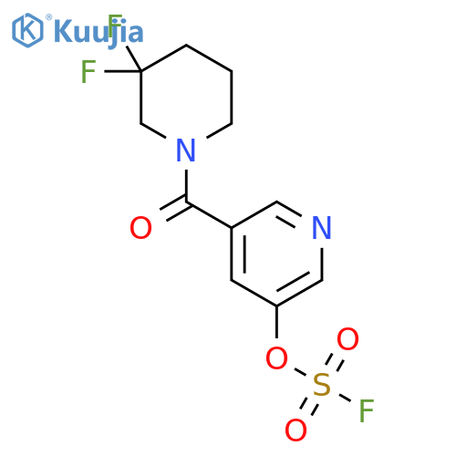 3-(3,3-Difluoropiperidine-1-carbonyl)-5-fluorosulfonyloxypyridine structure
