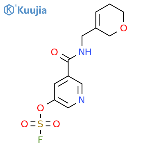 3-(3,6-Dihydro-2H-pyran-5-ylmethylcarbamoyl)-5-fluorosulfonyloxypyridine structure