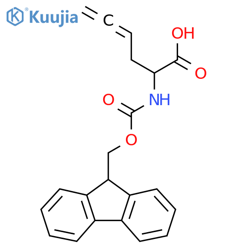 2-({(9H-fluoren-9-yl)methoxycarbonyl}amino)hexa-4,5-dienoic acid structure