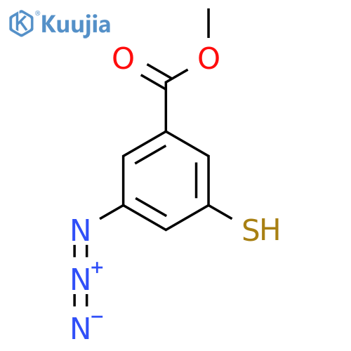 Methyl 3-azido-5-sulfanylbenzoate structure