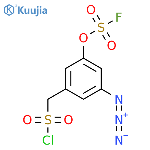 {3-azido-5-(fluorosulfonyl)oxyphenyl}methanesulfonyl chloride structure