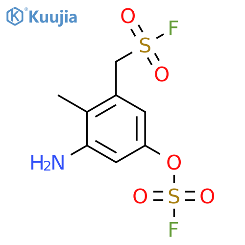 {3-amino-5-(fluorosulfonyl)oxy-2-methylphenyl}methanesulfonyl fluoride structure