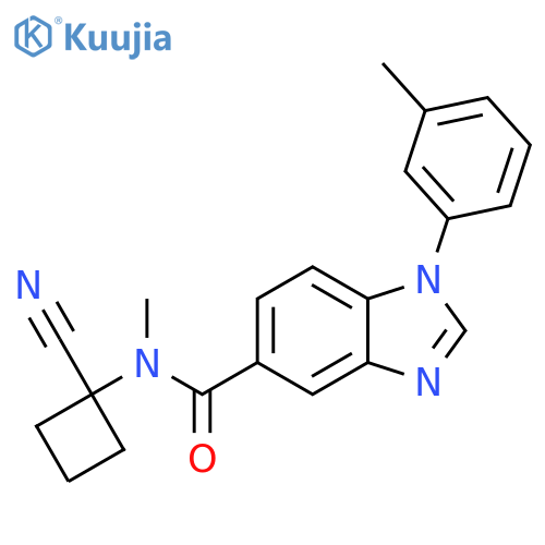 N-(1-cyanocyclobutyl)-N-methyl-1-(3-methylphenyl)-1H-1,3-benzodiazole-5-carboxamide structure