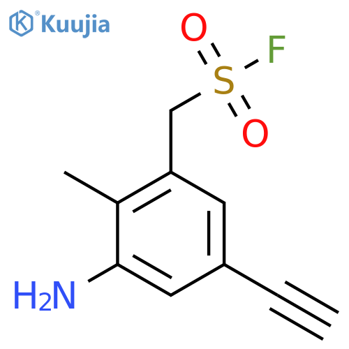 (3-Amino-5-ethynyl-2-methylphenyl)methanesulfonyl fluoride structure
