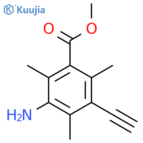 Methyl 3-amino-5-ethynyl-2,4,6-trimethylbenzoate structure