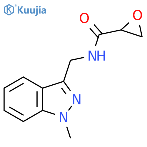 N-(1-methyl-1H-indazol-3-yl)methyloxirane-2-carboxamide structure