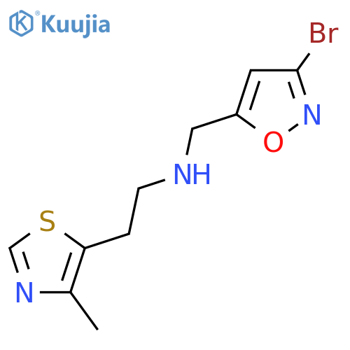 (3-bromo-1,2-oxazol-5-yl)methyl2-(4-methyl-1,3-thiazol-5-yl)ethylamine structure