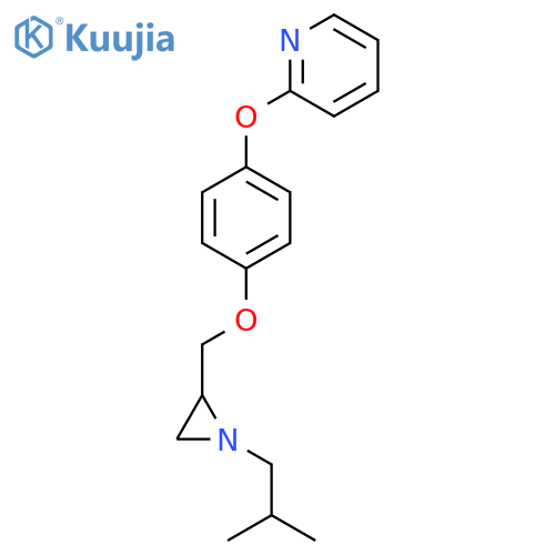 2-(4-{[1-(2-Methylpropyl)aziridin-2-yl]methoxy}phenoxy)pyridine structure