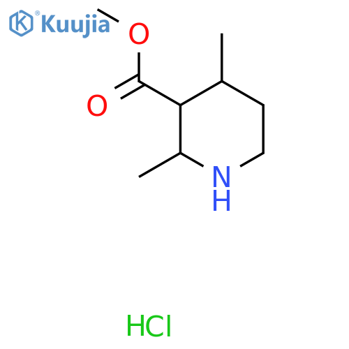 Methyl 2,4-dimethylpiperidine-3-carboxylate hydrochloride structure