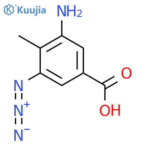 3-Amino-5-azido-4-methylbenzoic acid structure