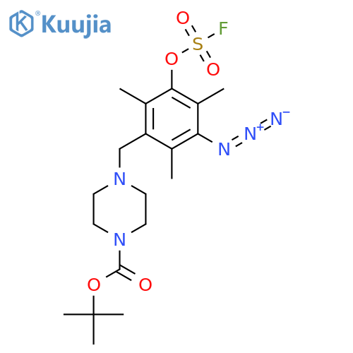 Tert-butyl 4-({3-azido-5-[(fluorosulfonyl)oxy]-2,4,6-trimethylphenyl}methyl)piperazine-1-carboxylate structure