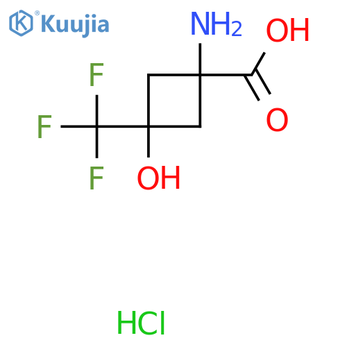 rac-(1r,3r)-1-amino-3-hydroxy-3-(trifluoromethyl)cyclobutane-1-carboxylic acid hydrochloride, trans structure