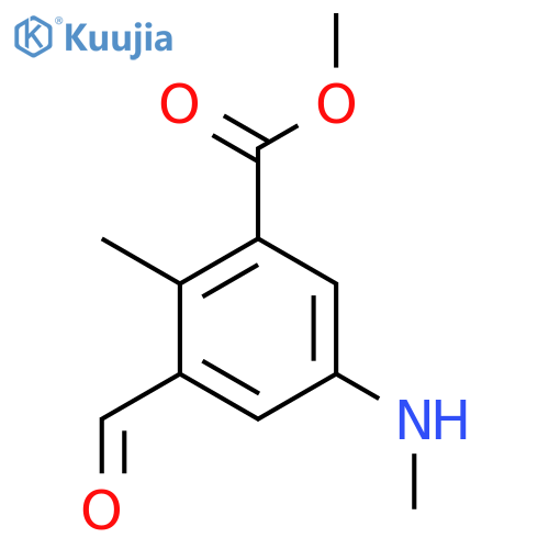 Methyl 3-formyl-2-methyl-5-(methylamino)benzoate structure