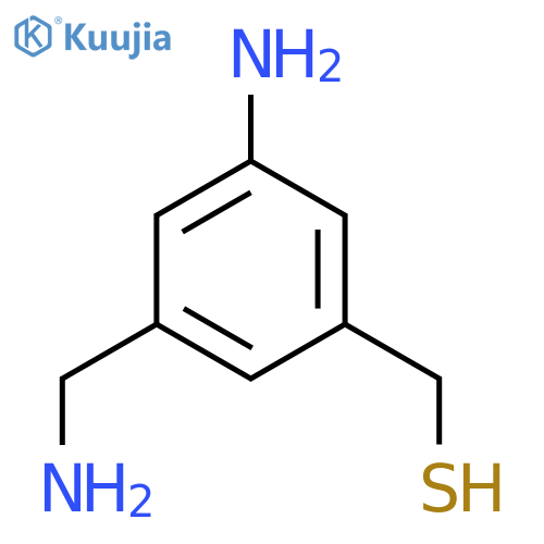 3-amino-5-(aminomethyl)phenylmethanethiol structure