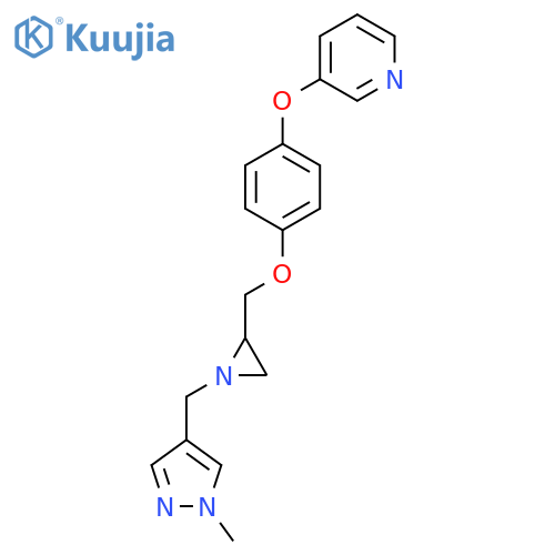 3-[4-[[1-[(1-Methylpyrazol-4-yl)methyl]aziridin-2-yl]methoxy]phenoxy]pyridine structure