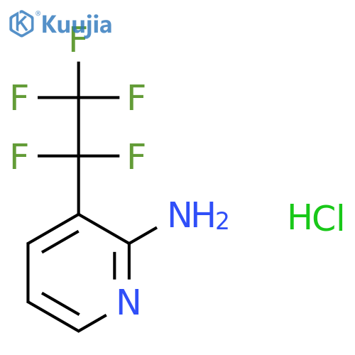 3-(1,1,2,2,2-pentafluoroethyl)pyridin-2-amine hydrochloride structure