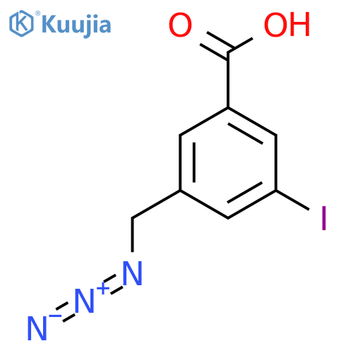 3-(Azidomethyl)-5-iodobenzoic acid structure